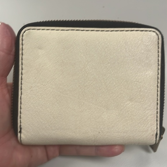 Aimee Kestenberg creamy White Textured Zip around Brixton Wallet / preowned - Picture 4 of 9